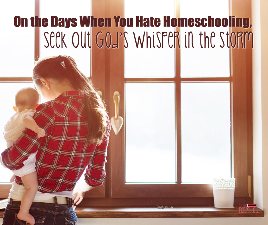 When You Hate Homeschooling 2 - On The Days When You Hate Homeschooling, Seek Out God's Whisper In The Storm - Gifted/2e Education