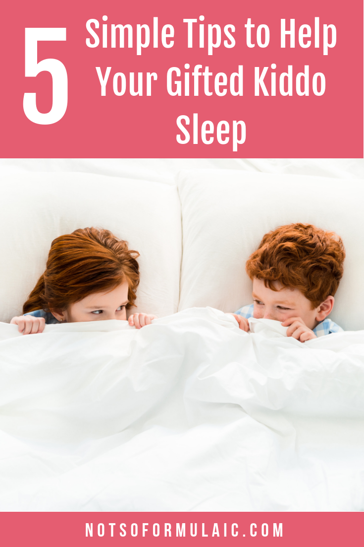 No Rest For The Gifted Kids And Sleep Pin - No Rest For The Gifted (or Anxious, Or Sensitive): 5 Simple Tips To Encourage Restful Sleep - Gifted/2e Parenting