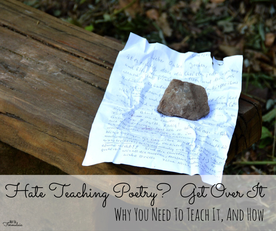 Hatepoetry - Hate Teaching Poetry?  Get Over It.  Here's Why - And How - Gifted/2e Education